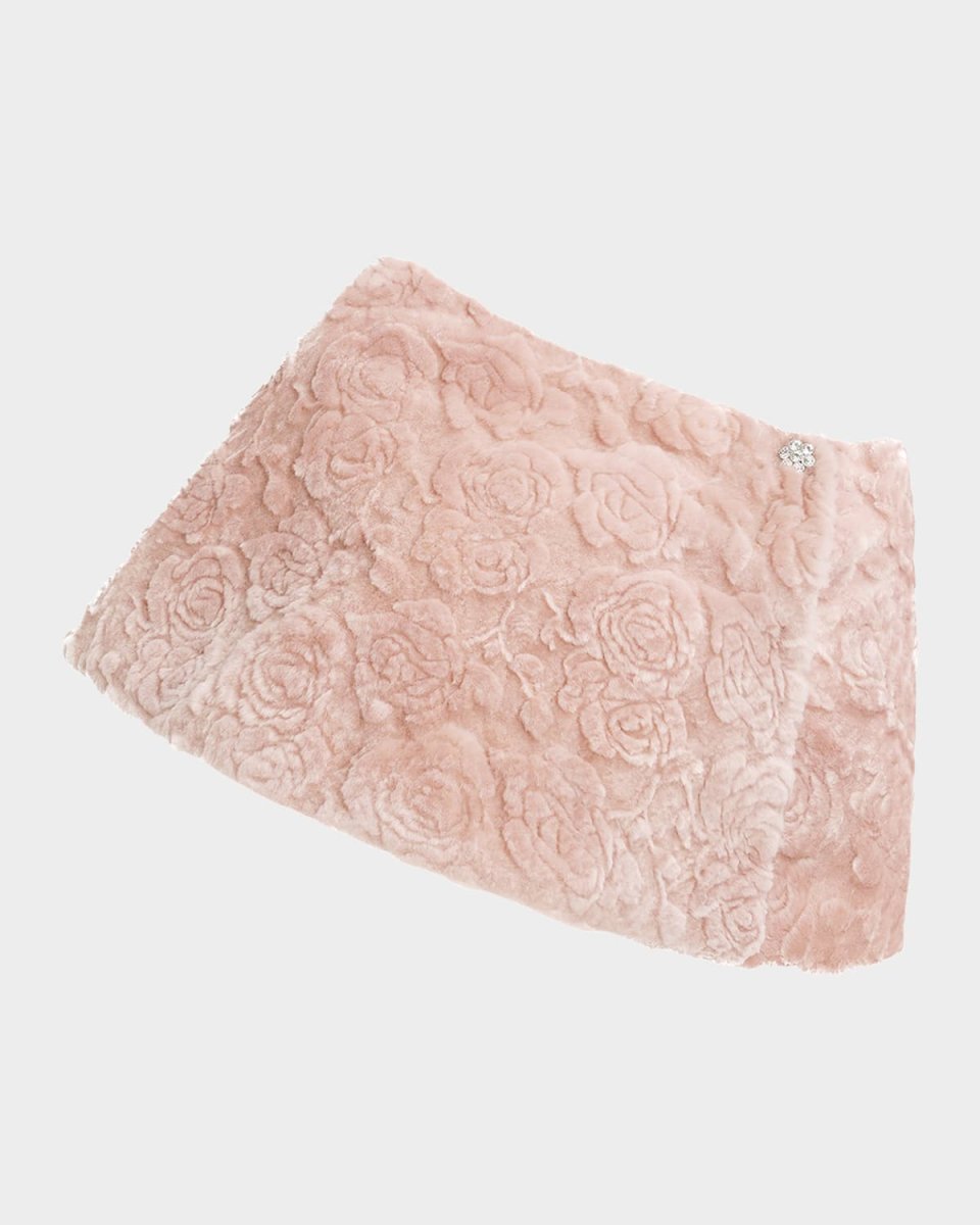 Rose Printed Select Lamb Shearling Capelet